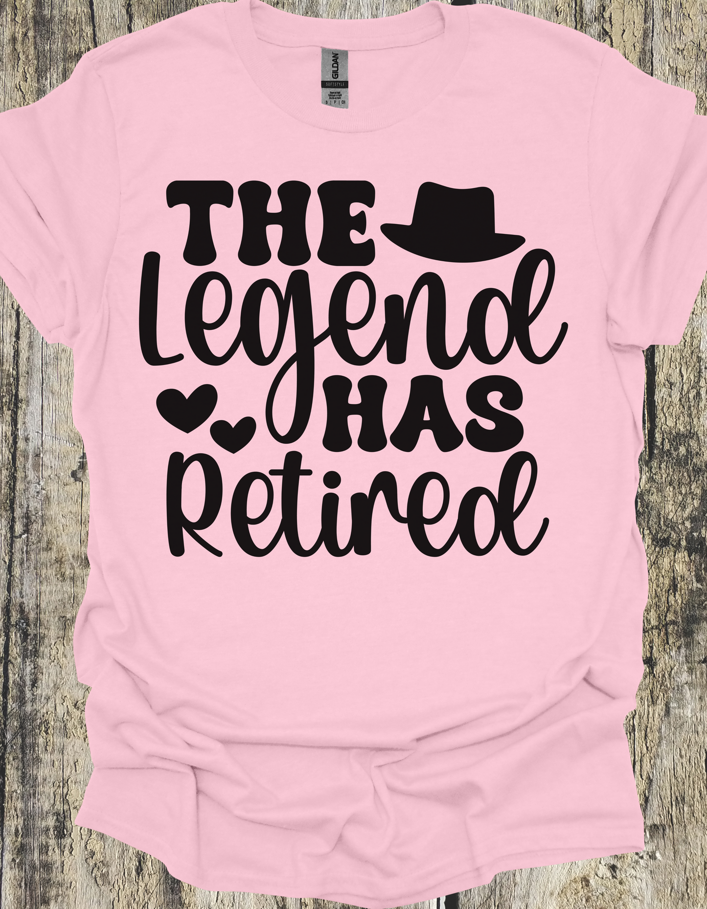 Pink Retirement Legend T-Shirt