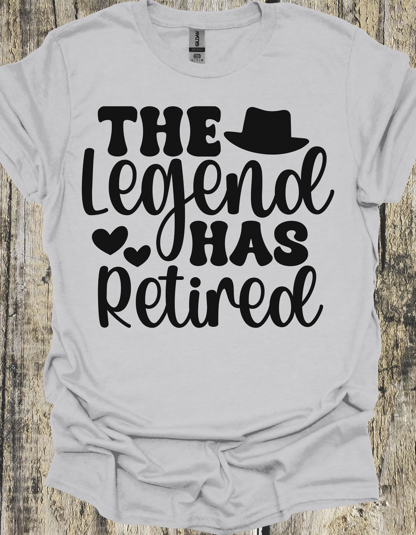 Gray Retirement Legend T-Shirt