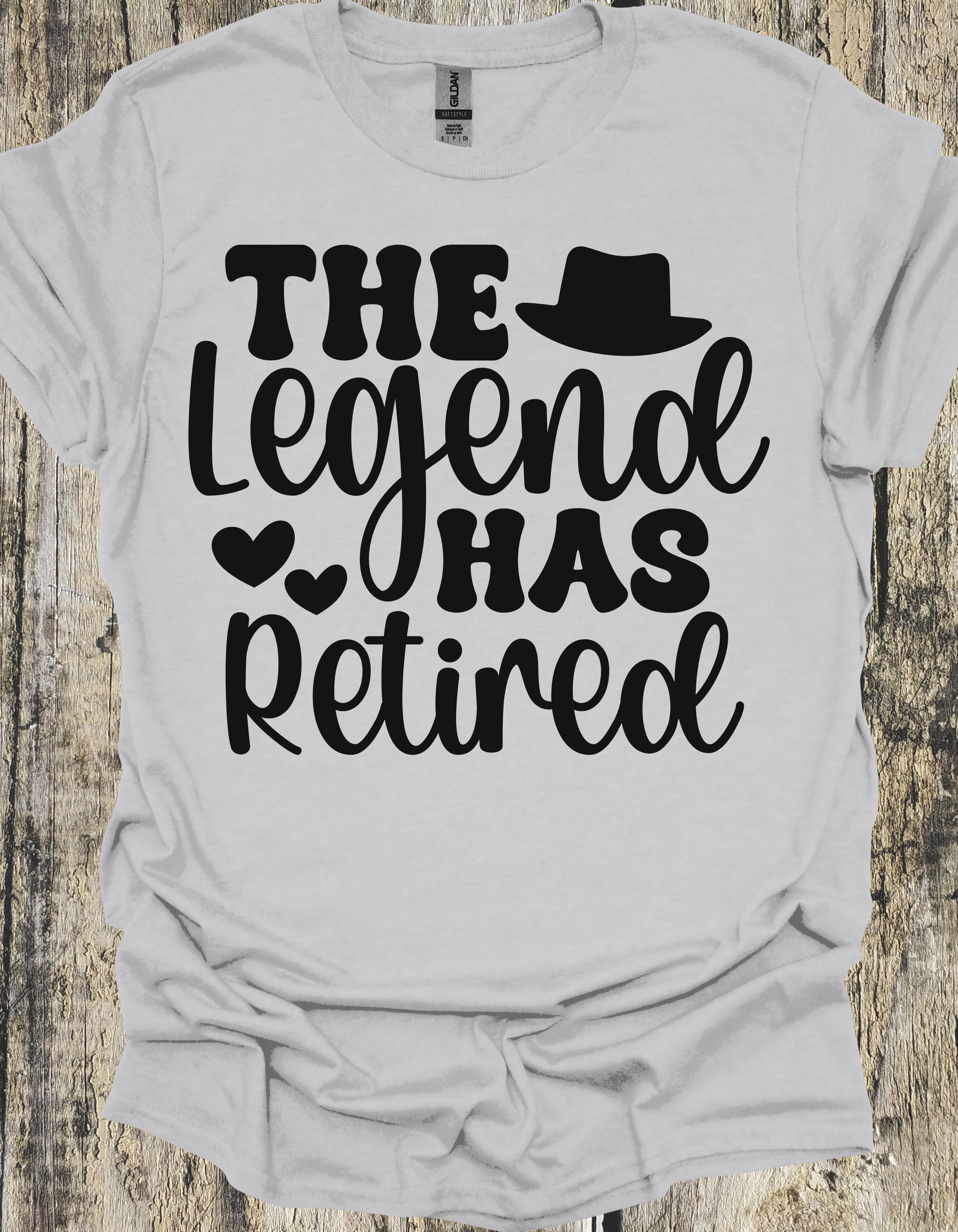 Gray Retirement Legend T-Shirt