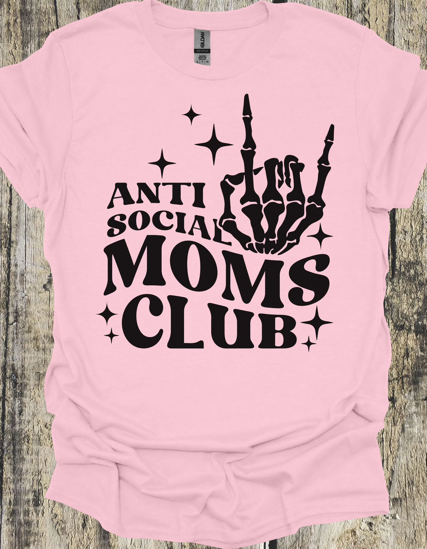 Pink Anti Social Moms Club T-Shirt